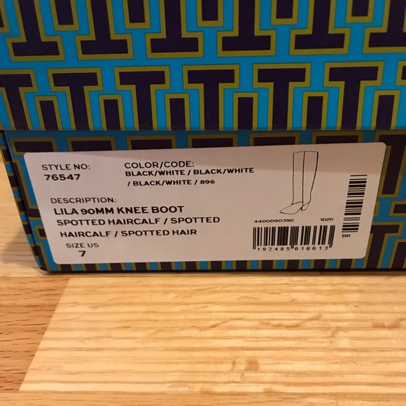 TORY BURCH LILA CALF HAIR KNEE BOOTS SIZE 7, 7.5, 8, 8.5 - Picture 7 of 11